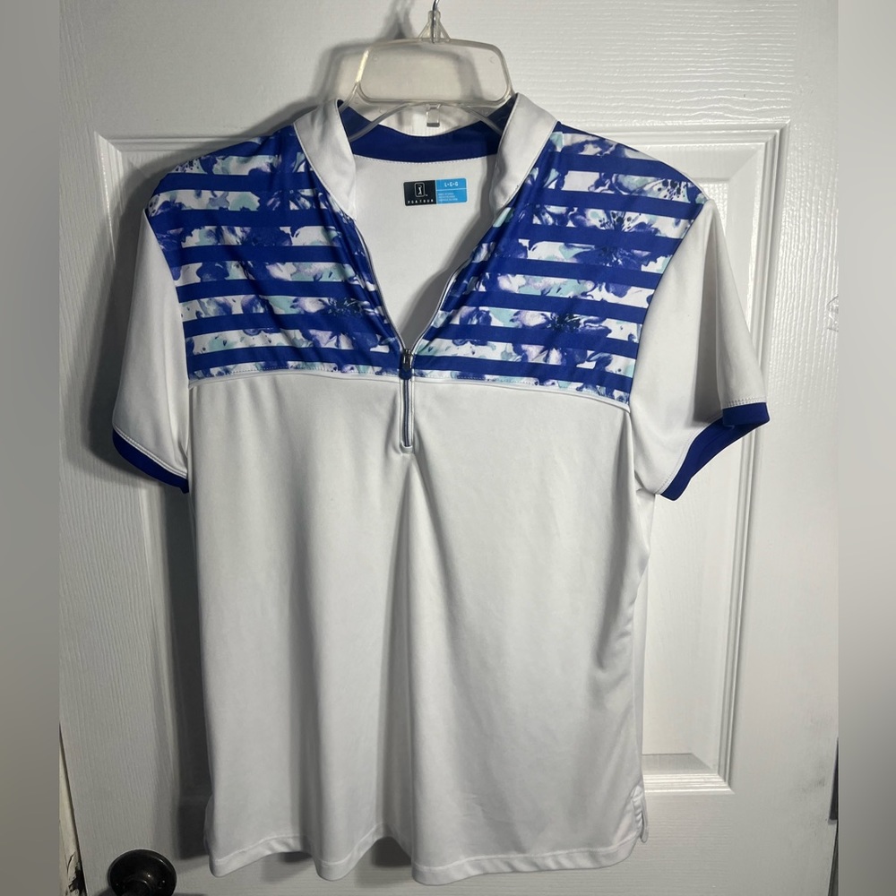 PGA TOUR 1/4 zipper front top.